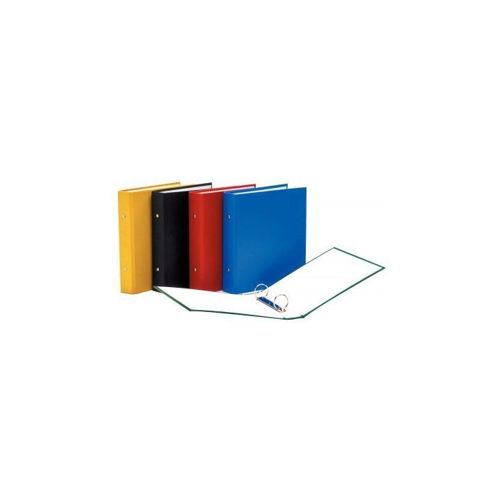 Classeur 2 anneaux ronds diamètre 30 mm, format 17x22 cm, couverture en carton recouvert de polypropylène, c