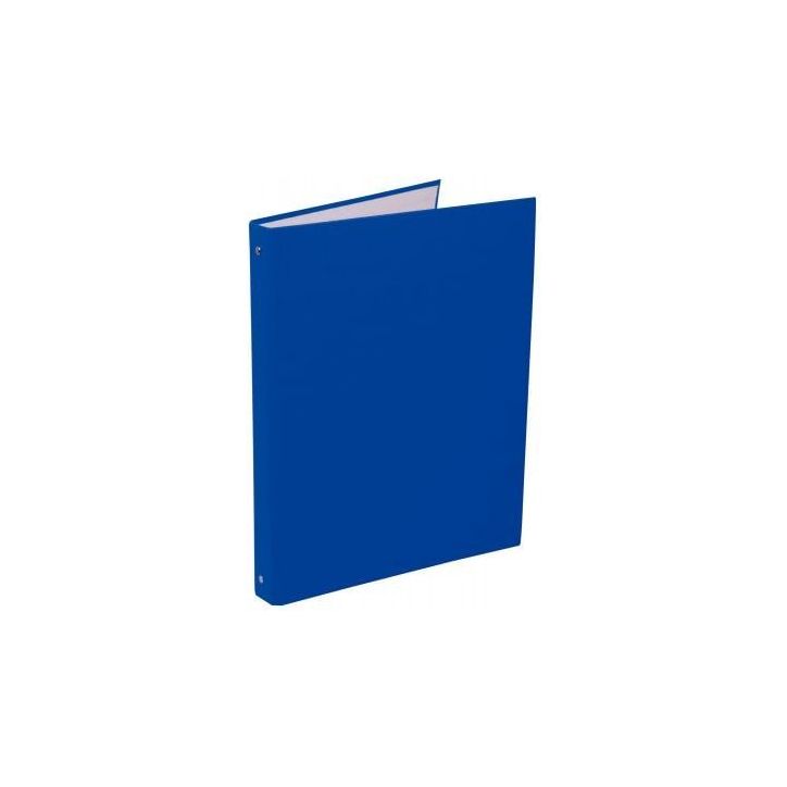Classeur plastifié 4 anneaux dos 20 mm coloris bleu 1400408 BLEU