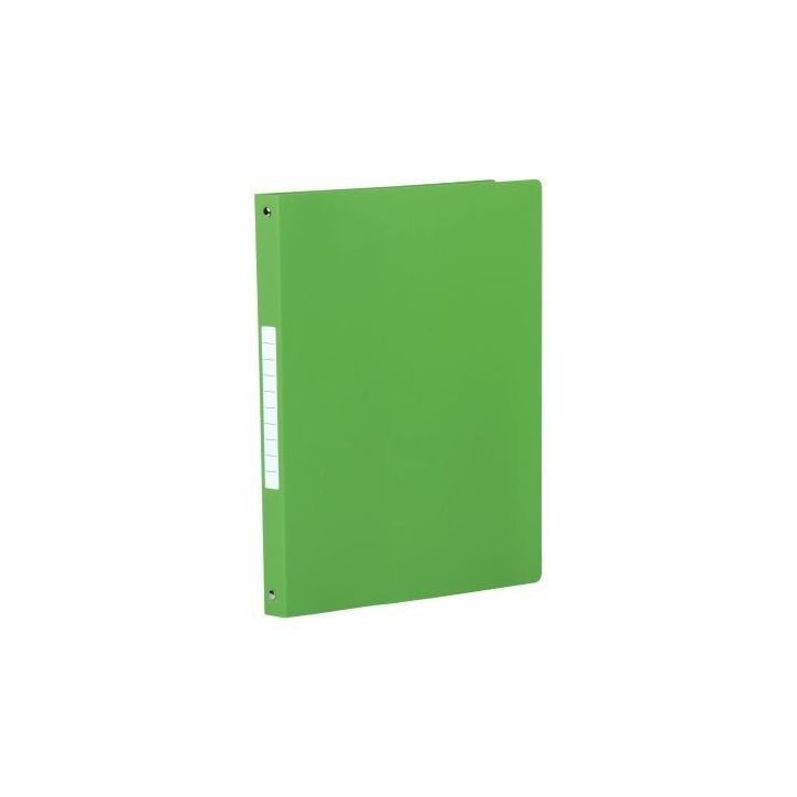 Classeur en polypropylène souple 5/10ème, 4 anneaux ronds diamètre 16 mm, pour format A4, vert clair 140090