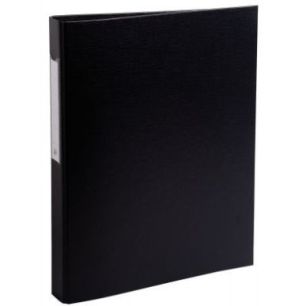 Achetez Classeur rembordé en polypropylène 4 anneaux ronds diamètre 25 mm coloris noir 51381E EXA..