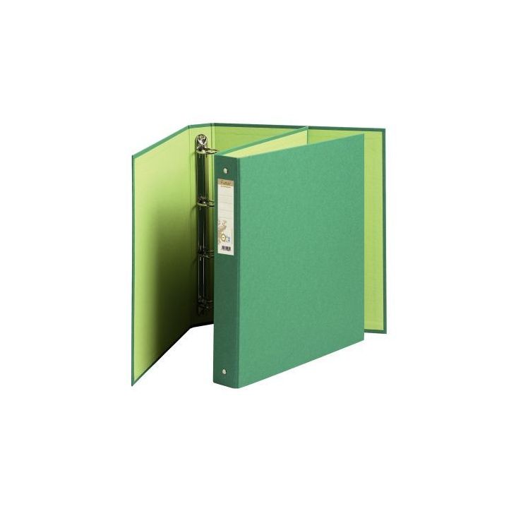 Classeur rembordé papier recyclé FOREVER, dos 4 cm, vert 51983E EXACOMPTA