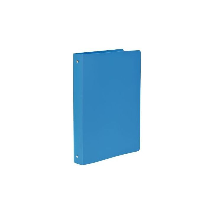 Classeur en polypropylène semi-rigide, 4 anneaux ronds diamètre 30 mm, format A4+, bleu 512802E EXACOMPTA