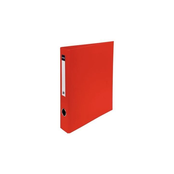 Classeur tout plastique 4 anneaux en D diamètre 50 mm dos 70 mm coloris rouge 51745E EXACOMPTA