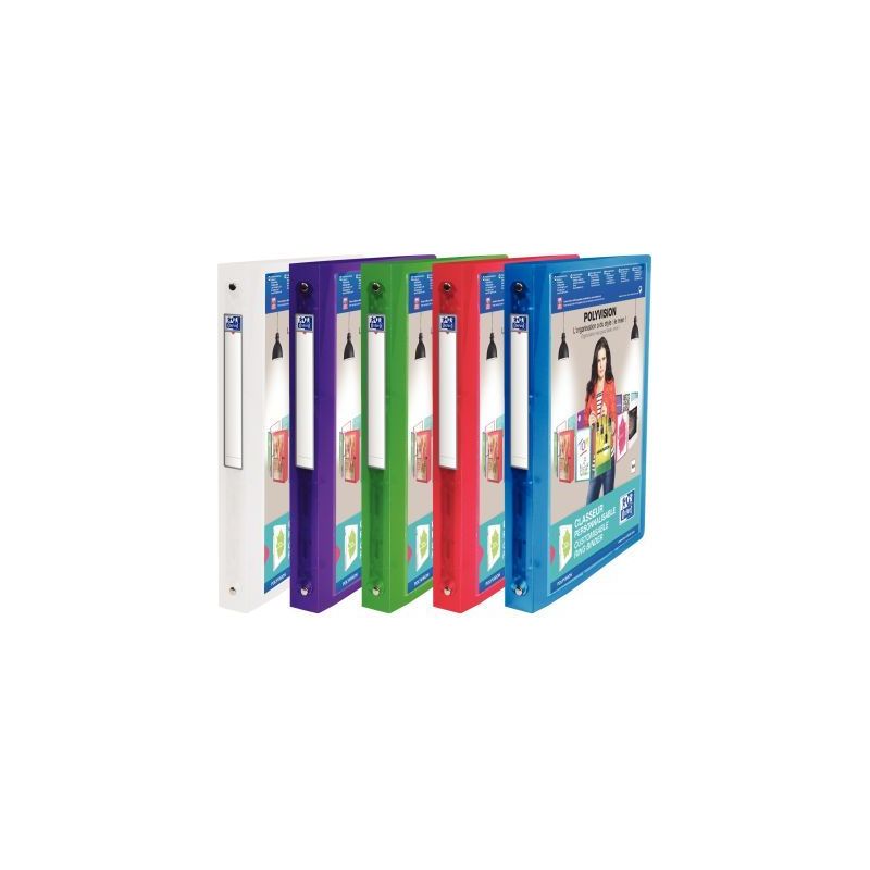 Achetez OXFORD Classeur personnalisable 1 face POLYVISION 4 anneaux. Polypropylène 8/10e.Dos 3cm.Co.. Achetez OXFORD Classeur personnalisable 1 face POLYVISION 4 anneaux. Polypropylène 8/10e.Dos 3cm.Co..