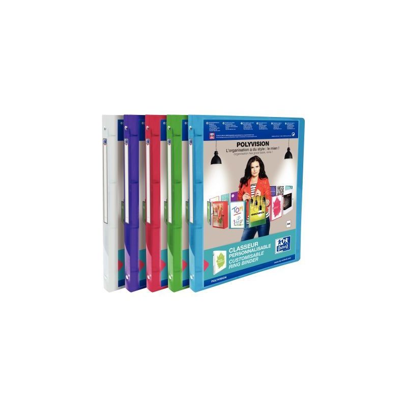 Achetez OXFORD Classeur OXFORD POLYVISION A4 dos 20 mm 4 anneaux ronds en PP translucide assorti pas.. Achetez OXFORD Classeur OXFORD POLYVISION A4 dos 20 mm 4 anneaux ronds en PP translucide assorti pas..