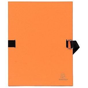 Achetez EXACOMPTA chemise à sangle extensible dos toilé orange 734E pas cher sur Ma Rentrée Sco..