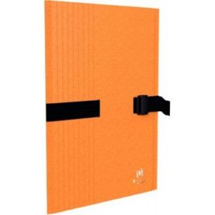 Achetez Chemise à sangle BICOLOR RECYC+ avec clip et rabat, coloris orange 100201315 OXFORD HAMELIN..