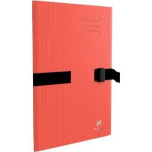 Achetez Chemise à sangle BICOLOR RECYC+ avec clip et rabat, coloris rouge 100201313 OXFORD HAMELIN ..