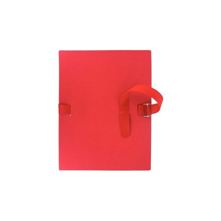 Chemise extensible à  sangle qualité toilée format 24x32 cm rouge 1302-RG