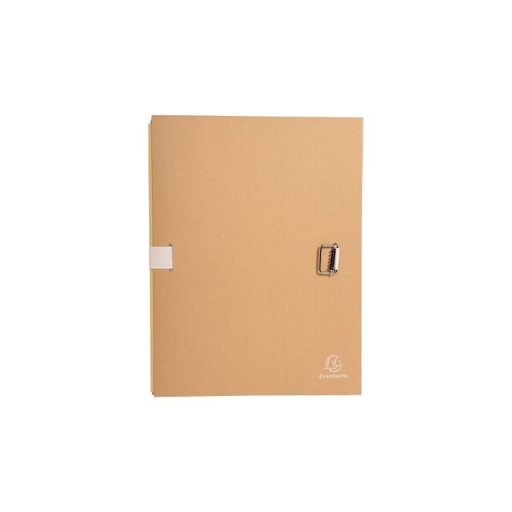 EXACOMPTA Chemise extensible, papier kraft brun, sangle Blanche 20225E