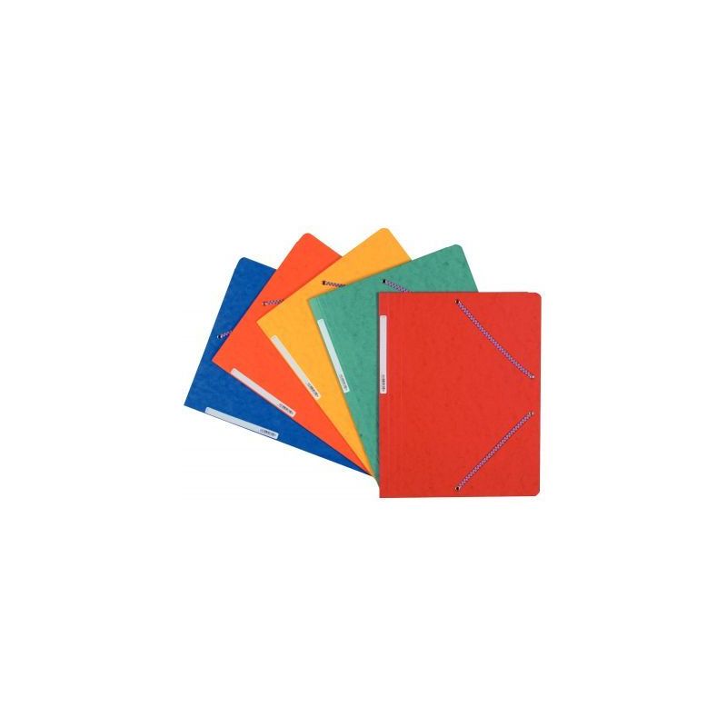 Achetez Paquet de 10 chemises sans rabat à élastiques, en carte lustrée 390 g, format 24x32 cm, c..