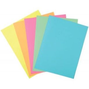 Achetez Paquet de 100 chemises 1 rabat Super 160g, format 24x32 cm, couleurs pastel assorties 348000..