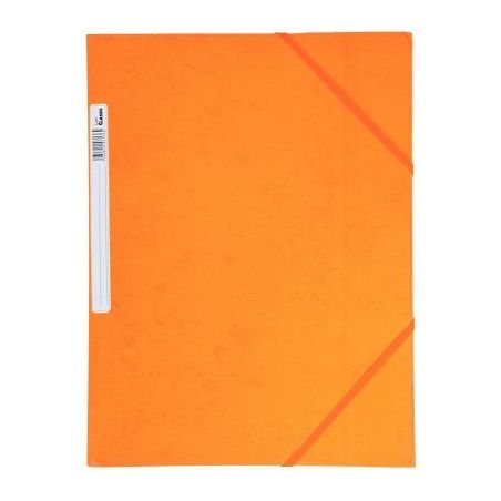 Achetez Chemise 3 rabats à élastiques + étiquette de dos coloris orange carte grainée 5/10e 450g..