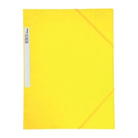 Achetez Chemise 3 rabats à élastiques + étiquette de dos coloris jaune carte grainée 5/10e 450g ..