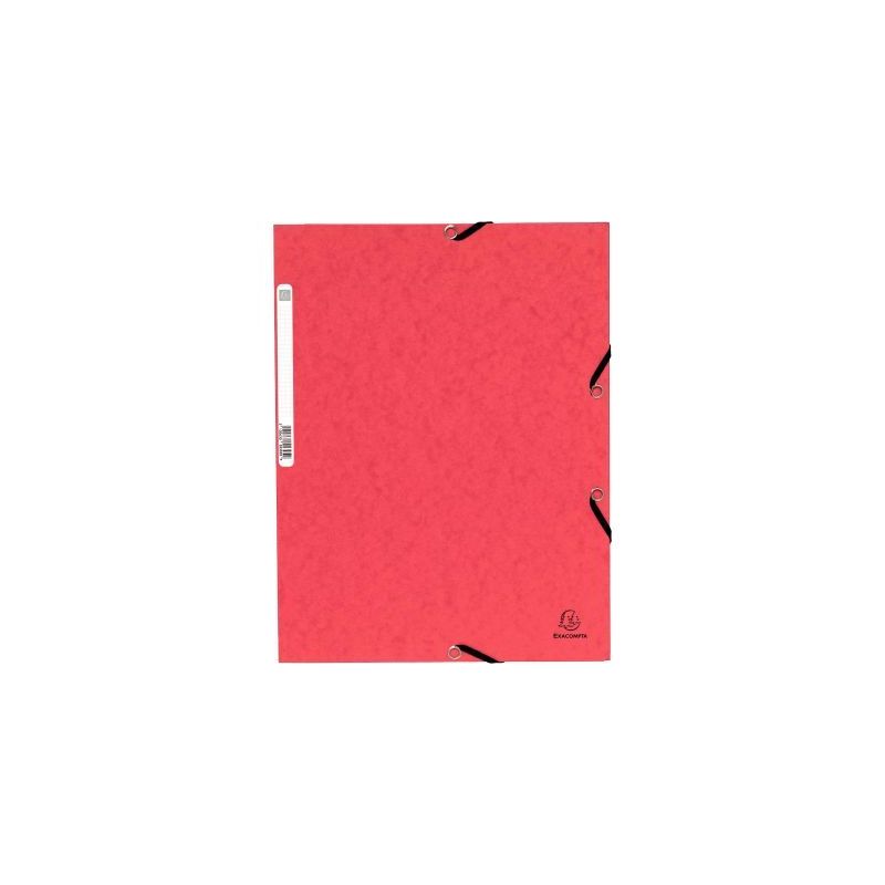 Achetez Chemise 3 rabats à élastiques en carte lustrée 5/10ème 350g rouge C3416 ROU COUTAL pas c..
