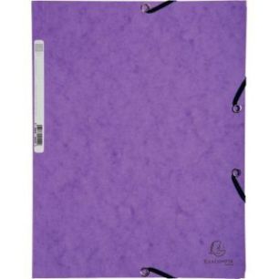 Achetez Chemise 3 rabats à élastiques en carte lustrée 5/10ème 350g violet C3416 MAU COUTAL pas ..