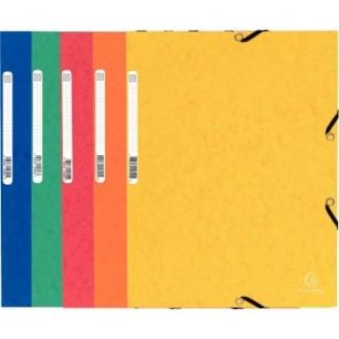 Achetez Chemise 3 rabats à élastiques en carte lustrée 355g, coloris assortis 55300E EXACOMPTA pa..