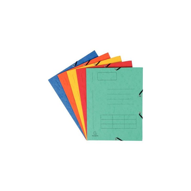 Achetez Paquet de 10 chemises 3 rabats à élastiques pré-imprimées carte lustrée 4,5/10ème 5536.. Achetez Paquet de 10 chemises 3 rabats à élastiques pré-imprimées carte lustrée 4,5/10ème 5536..