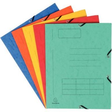 Achetez Paquet de 10 chemises 3 rabats à élastiques pré-imprimées carte lustrée 4,5/10ème 5536..