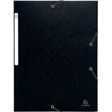 Achetez Chemise 3 rabats à élastiques SCOTTEN en carte lustrée 600g, noir 55951E SCOTTEN EXACOMPT..