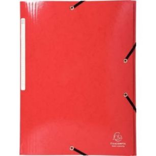 Achetez Chemise 3 rabats à élastiques en carte lustrée 425g, rouge 55825E IDERAMA EXACOMPTA pas c..