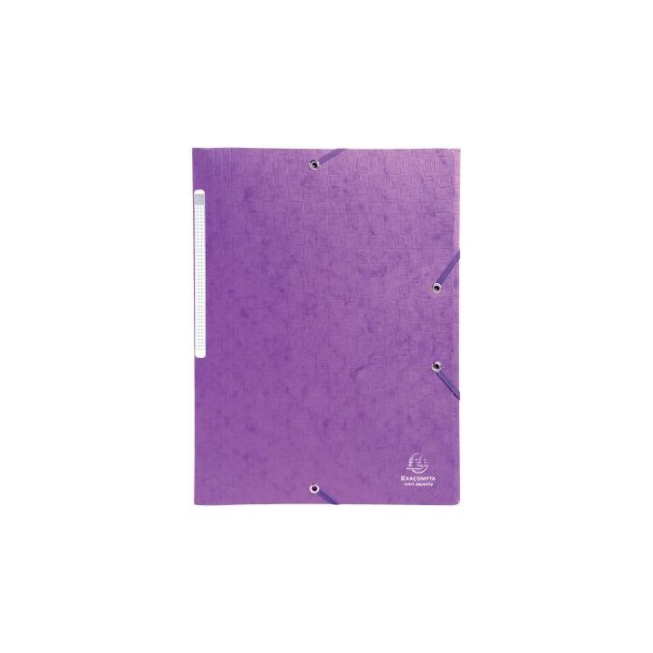 Chemise 3 rabats à élastiques SCOTTEN en carte lustrée 600g, violet 55957E SCOTTEN EXACOMPTA