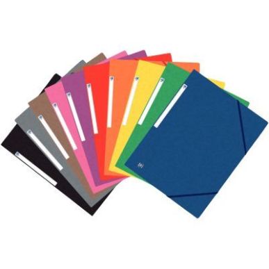 Achetez Carton de 50 chemises 3 rabats à élastiques TOP FILE+ en carte lustrée 4/10e 390g, colori..