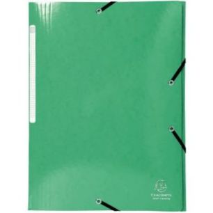 Achetez Chemise 3 rabats à élastiques en carte lustrée 425g, vert foncé 55830E IDERAMA EXACOMPTA..