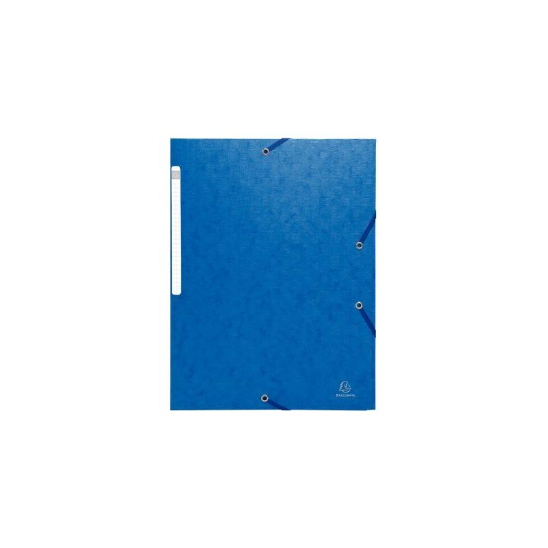 Achetez Chemise 3 rabats à élastiques SCOTTEN en carte lustrée 600g, bleu 55952E SCOTTEN EXACOMPT..