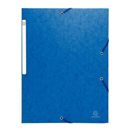 Achetez Chemise 3 rabats à élastiques SCOTTEN en carte lustrée 600g, bleu 55952E SCOTTEN EXACOMPT..