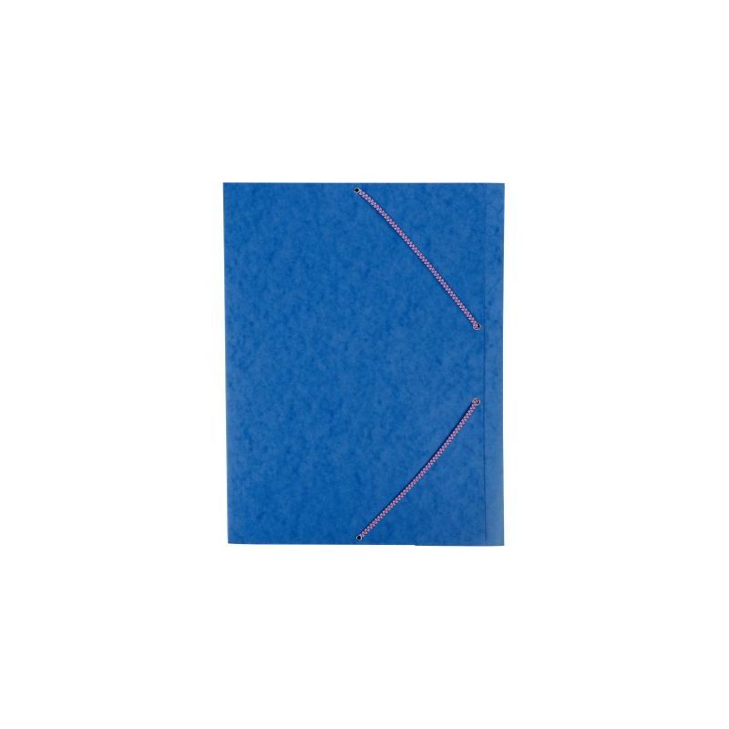 Achetez Chemise 3 rabats à élastiques en carte lustrée 600g format A3, coloris bleu C3700BLE COUT..