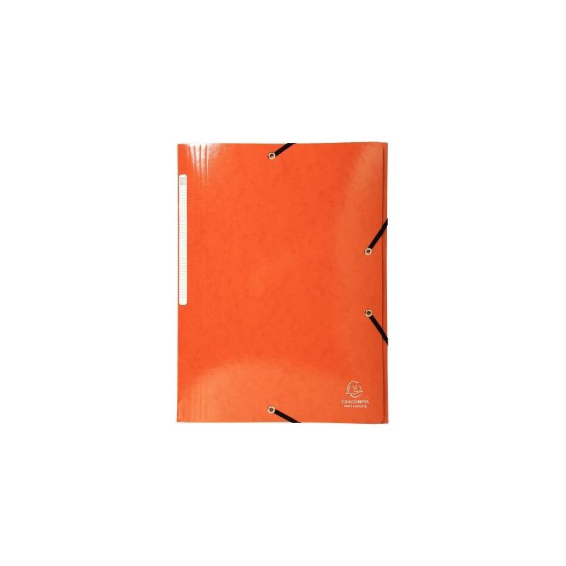 Achetez Chemise 3 rabats à élastiques en carte lustrée 425g, orange 55836E IDERAMA EXACOMPTA pas ..