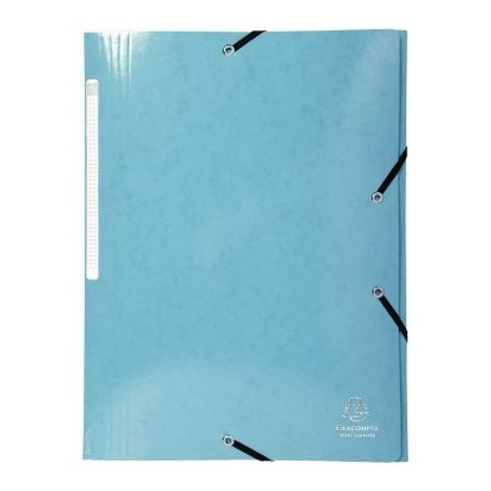 Achetez Chemise 3 rabats à élastiques en carte lustrée 425g, bleu clair 55827E IDERAMA EXACOMPTA ..