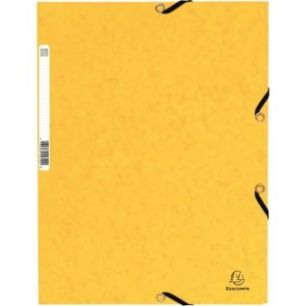 Achetez Chemise 3 rabats à élastiques en carte lustrée 5/10ème 350g jaune C3416 JAU COUTAL pas c..