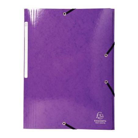 Achetez Chemise 3 rabats à élastiques en carte lustrée 425g, violet 55826E IDERAMA EXACOMPTA pas ..