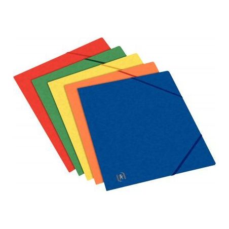 Achetez Chemise 3 rabats à élastiques en carte lustrée 5/10ème format 17x22 cm coloris assortis ..