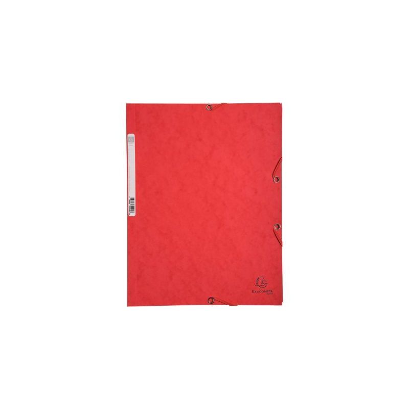 Achetez Chemise 3 rabats à élastiques en carte lustrée 400g, rouge 55505E EXACOMPTA pas cher sur ..
