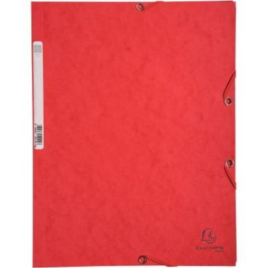 Achetez Chemise 3 rabats à élastiques en carte lustrée 400g, rouge 55505E EXACOMPTA pas cher sur ..