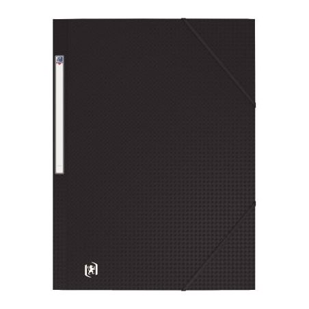 Achetez Chemise 3 rabats à élastiques MEMPHIS en polypropylène opaque 5/10ème, coloris noir 1002..