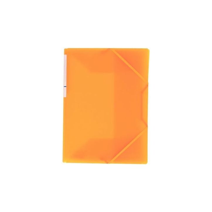 Chemise 3 rabats à élastiques en polypropylène Color Fresh, jaune orangé 1310004JA COLOR FRES