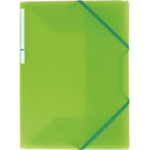 Chemise 3 rabats à élastiques en polypropylène Color Fresh, vert clair 1310004VE COLOR FRES