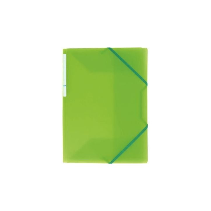 Chemise 3 rabats à élastiques en polypropylène Color Fresh, vert clair 1310004VE COLOR FRES