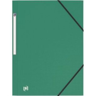 Chemise 3 rabats à élastiques MEMPHIS en polypropylène opaque 5/10ème, coloris vert 100201140 MEMPHIS HAME(...)