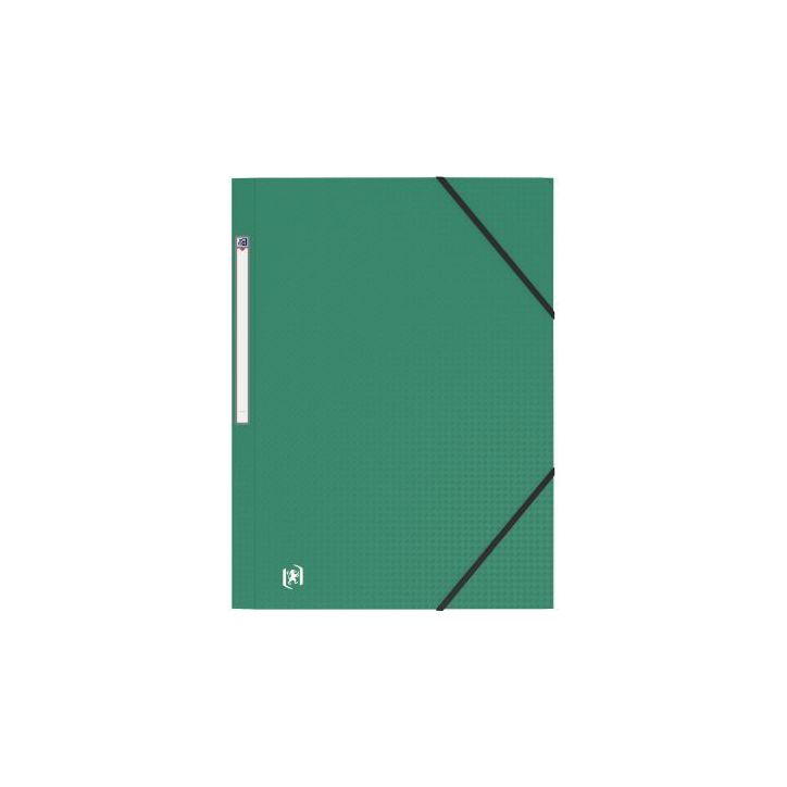 Chemise 3 rabats à élastiques MEMPHIS en polypropylène opaque 5/10ème, coloris vert 100201140 MEMPHIS HAME(...)