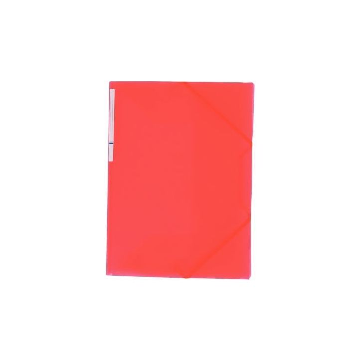 Chemise 3 rabats à élastiques en polypropylène Color Fresh, rouge 1310004RO COLOR FRES