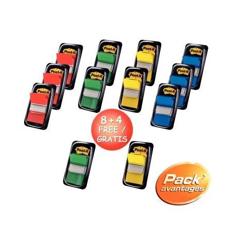 Achetez Lot de 12 cartes de 50 index standards repositionnables assortis dont 4 cartes de 50 index g..