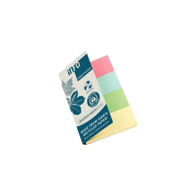 Achetez Etui de 4 distributeurs de 40 marque-pages  en papier recyclés couleurs assorties 5670-88B..