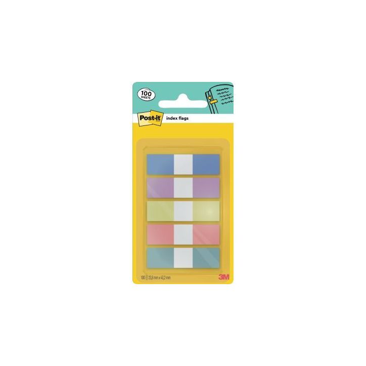 Carte de 5X20 index format étroit 12 mm BP1508 POST-IT 3M