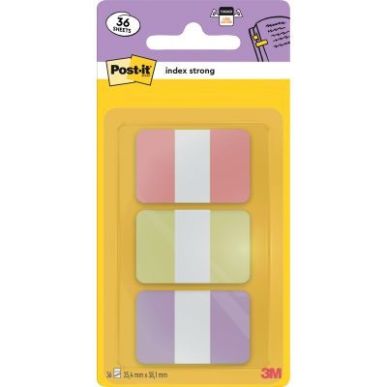 Achetez Carte de 36 index rigide standard format 25,4 x 38 mm rose, jaune, violet BP1518 POST-IT 3M ..