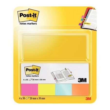 Achetez Etui de 4 distributeurs de 50 marque-pages notes markers post-it, collection pop BP1267 3M p..
